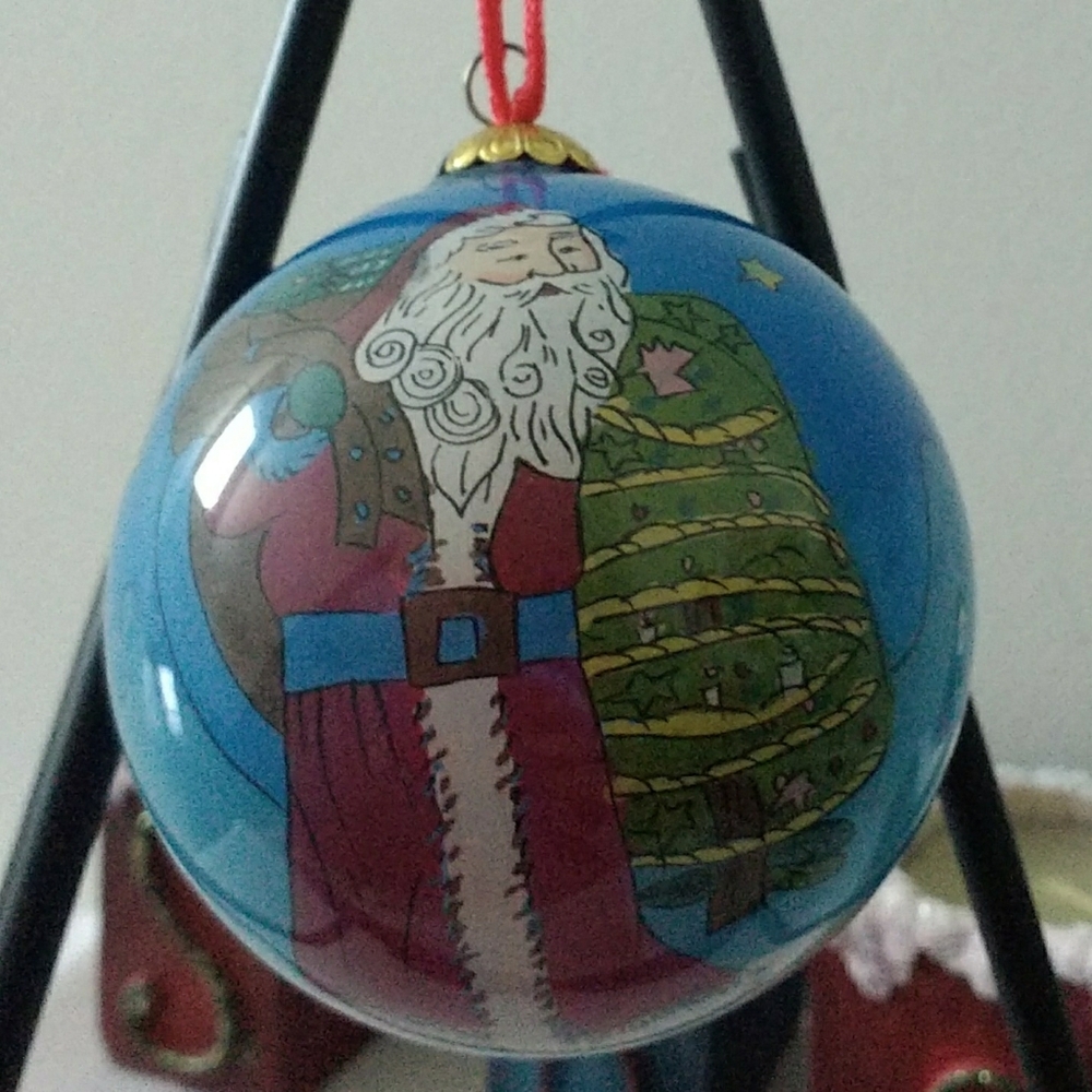 Handpainted Glass Ornament